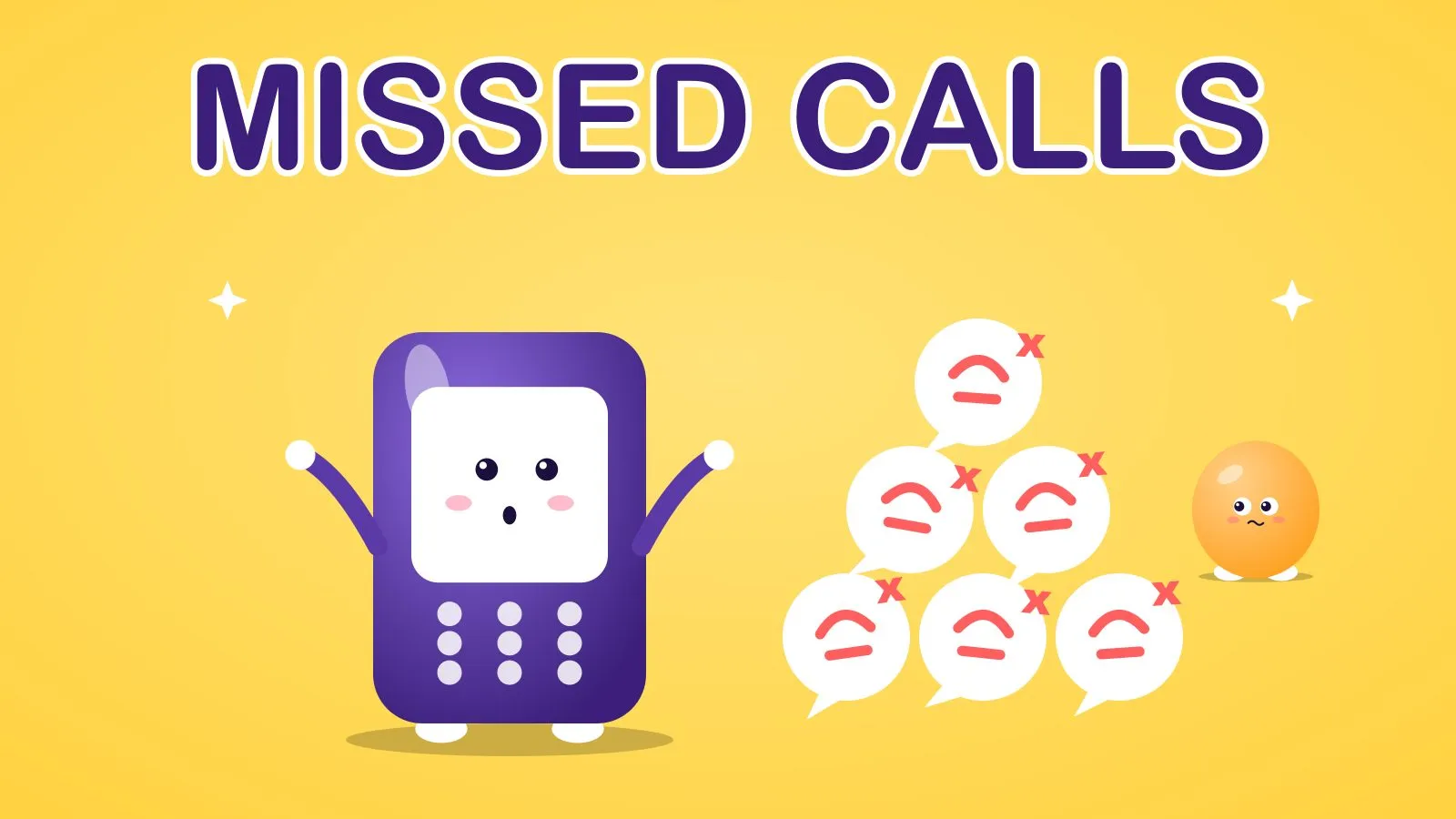 Toy telephone character with a stack of unanswered call bubbles beside it, showing why AI receptionist cost starts with counting missed calls